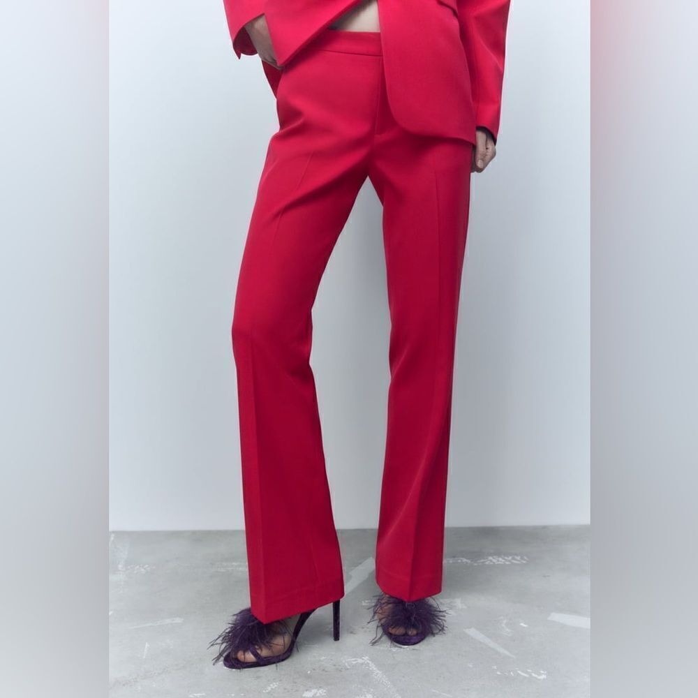 Zara Low Rise Flare Pants New